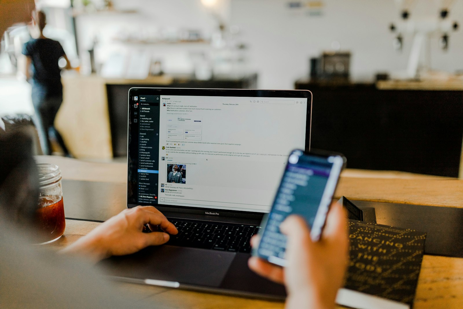 Phone and laptop representing internet and cell reimbursement under an accountable plan